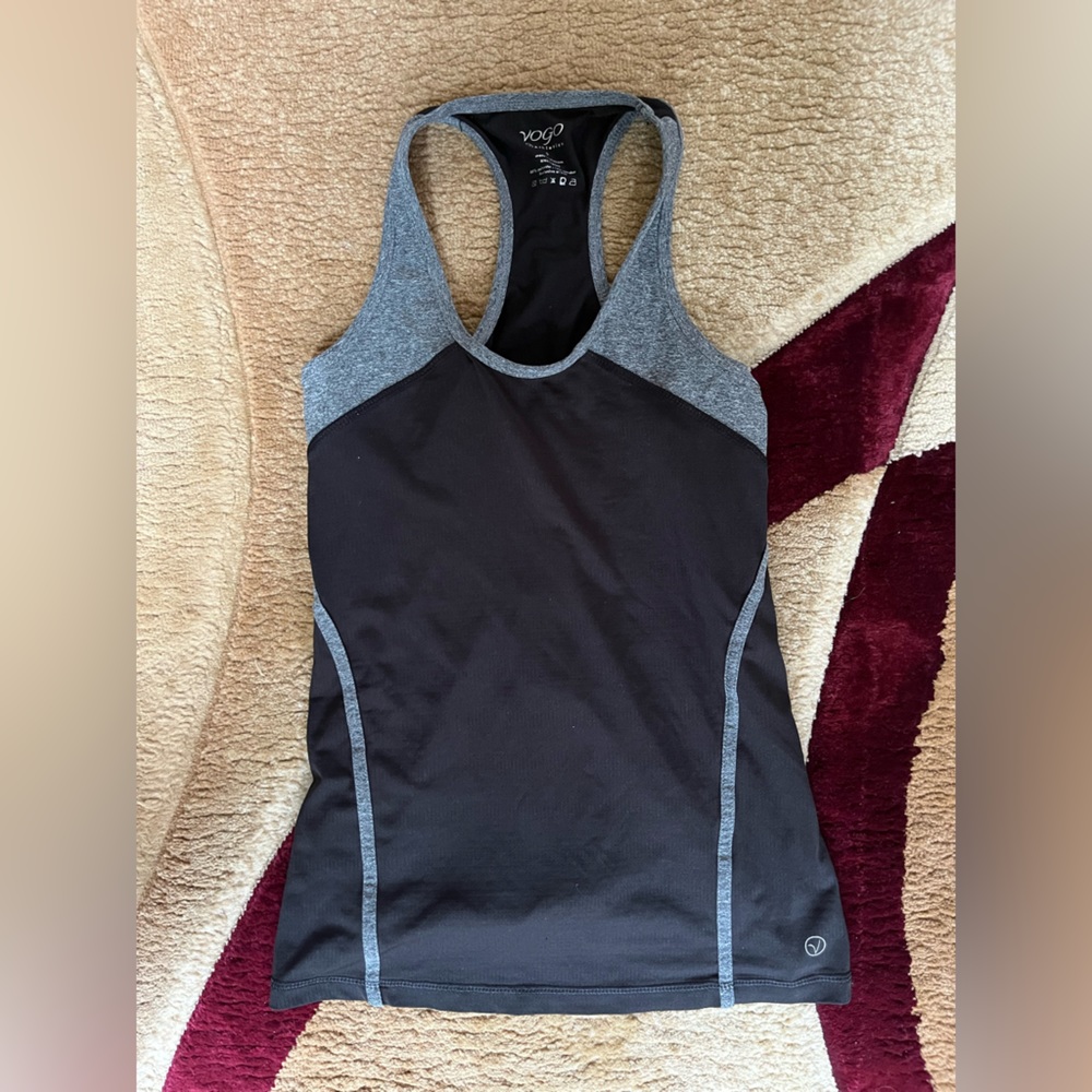 Black and grey muscle shirt